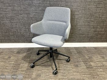 Used modus boardroom chair in blue with castors 