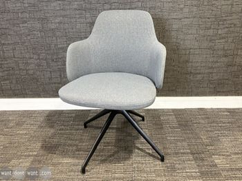 Used Modus boardroom chair in blue without castors 