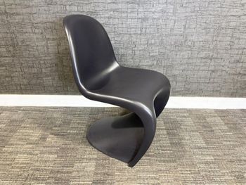 Used Vitra Panton chairs in black 