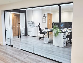 Brand new glass partitioning system