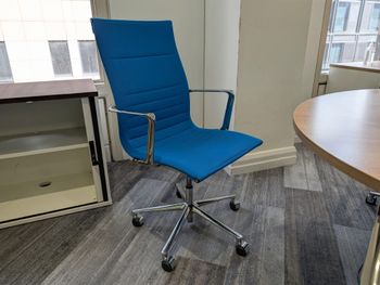 Used high-back ICF chair on castors