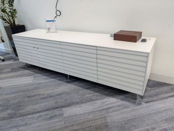 Used 2400mm white credenza