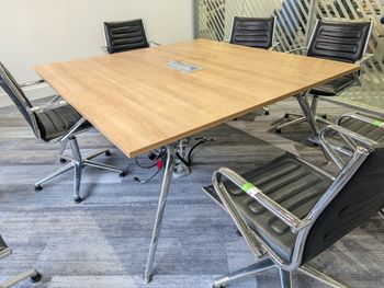 Used 1600mm square meeting table