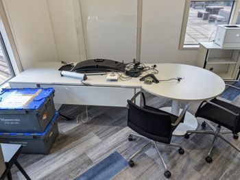 Used 1800mm executive desk with table 