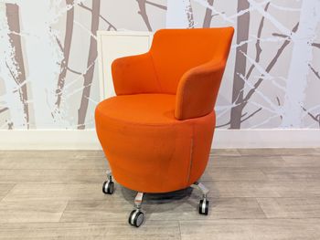 Used Orangebox Tarn upholstered chair on castors in various colours