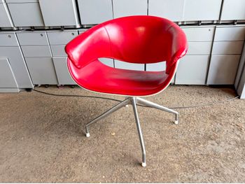 Used B&B Italia 'Sina' leather meeting chair 