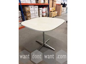 Refurbished Bene square table with Chrome base