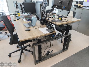 Used 1200mm Electric Sit Stand Desks with Linak Motors - Price Per Position