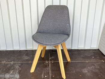 Used grey fabric chair