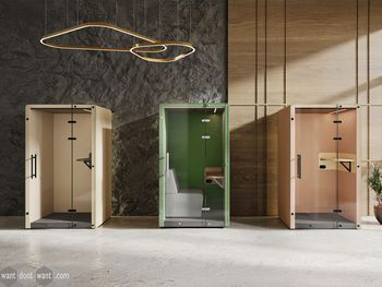 New acoustic phone booths!