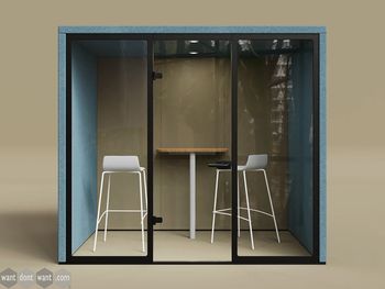 New acoustic multi-configurable meeting booths