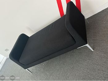 Used Segis black sofa 