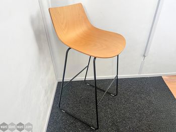 Used Allermuir wood stools