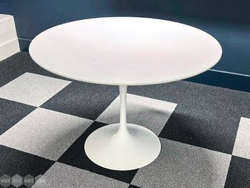 Used white Knoll table 