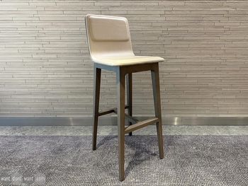 Used 1100mm Alki cream leather stool