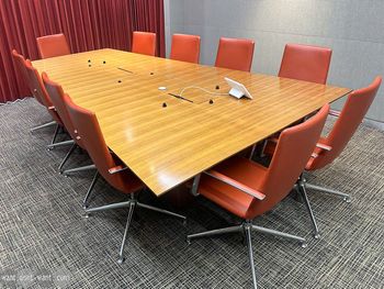 Used 3200mm angled meeting table 