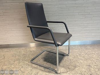 Used Brunner stackable cantilever meeting chair