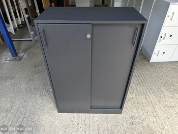 Used Black sliding door cupboard