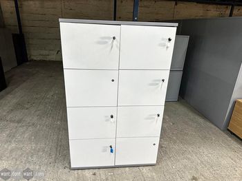 Used white MFC 8-door locker