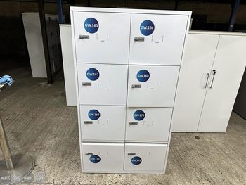 Used 8-door bank of lockers