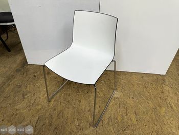 Used Arper Catifa 46 canteen chair on sled base