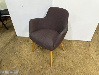 Used armchair with wood legs