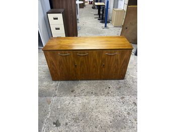 Used 1500mm walnut 3-door credenza