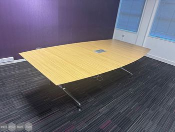 Used 2400mm Orangebox meeting table with power
