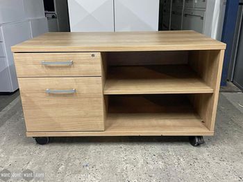 Used 1000mm MFC side unit in light walnut