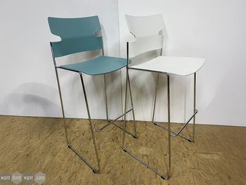 Used 810mm Materia bar stool in blue or white
