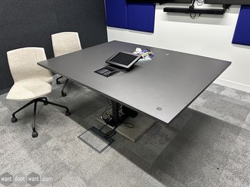 Used 1600mm electric height adjustable meeting table