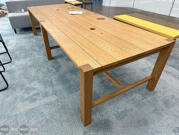 Used 3000mm Orangebox library oak table