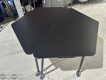Used 1400mm Ocee Design trapezoidal folding table