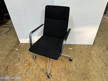 Used Brunner black fabric meeting chair 