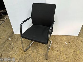 Used Charcoal dark grey meeting chair 