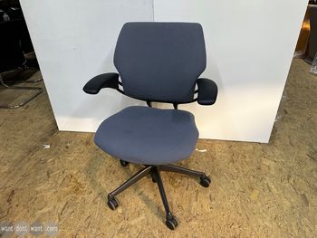 Used Humanscale Freedom chair in grey fabric
