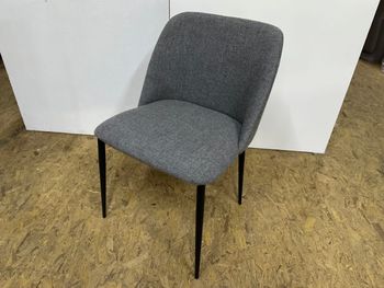 Used grey meeting chairs with black legs