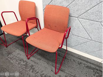 Used Boss Design Arran meeting chair in red