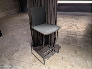 Used 760mm Boss Design stool with 2-tone upholstered seat 