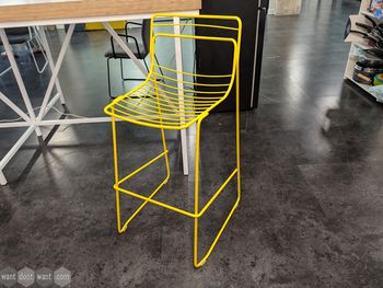 Used 760mm yellow metal stool