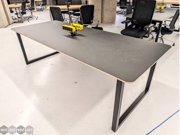 Used 2500mm meeting table with central power