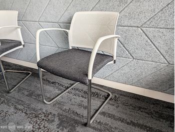 Used Boss Design cantilever chair with grey seat