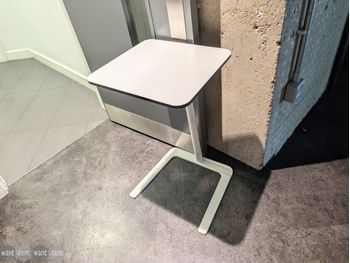 Used 420mm Boss Design laptop table in white