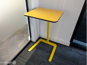 Used 420mm Boss Design laptop table in yellow
