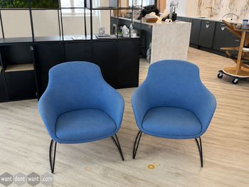 Used Frovi armchair on sled base