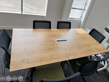Used 2000mm meeting room table with power