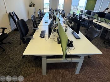 Used 1570mm Herman Miller sit-stand bench desks