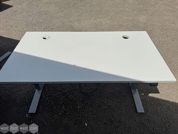 Used 1500mm electric sit-stand desk with cable ports