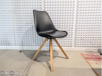 Used Vitra style chair with wooden legs