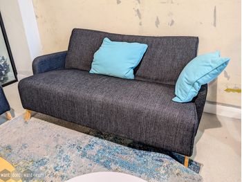 Used 1400mm dark sofa